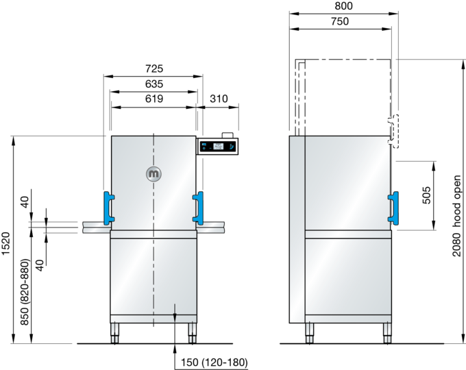 commercial kitchen dishwasher M-iClean